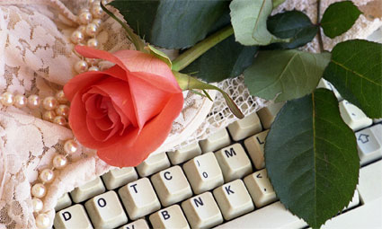 The Dotcom Rose and Keyboard